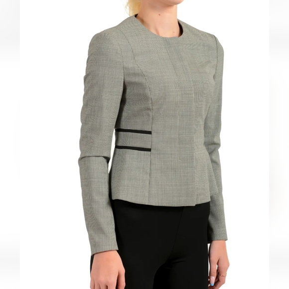 Boss🖤🤍houndstooth jacket, black/white, size 14 🆕 - Picture 2 of 15